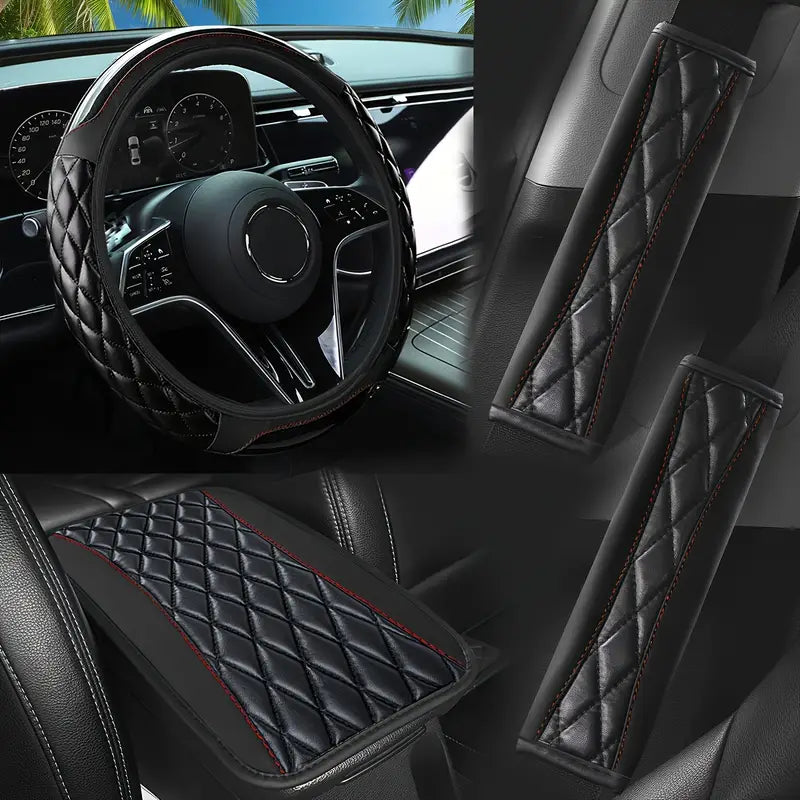 Capa de Volante + Protetor de Cinto Premium (Combo)