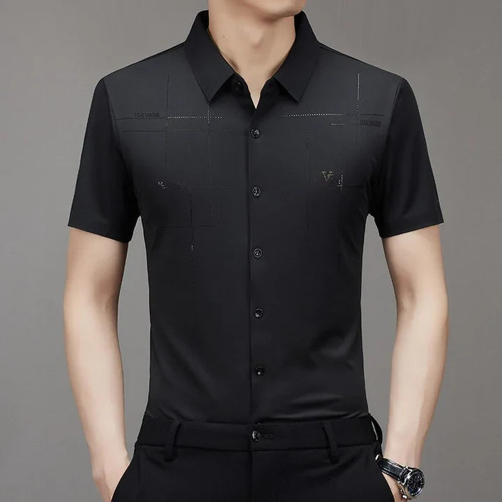 [PAGUE 3 LEVE 5] Camisa Polo Vest em Malha de Seda Gelo e Viscose + BRINDES: 4 Cuecas Premium e 1 Relógio
