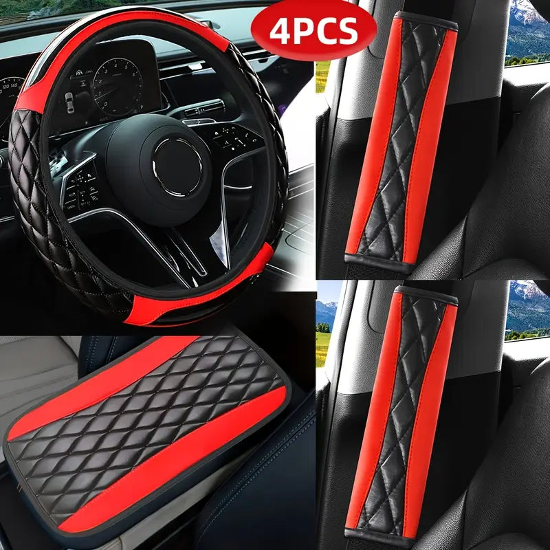 Capa de Volante + Protetor de Cinto Premium (Combo)