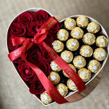 Arranjo de Flores com Chocolates