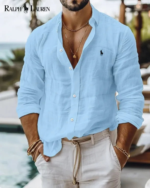 [Esquenta Black Friday] - Camisa R&P Slim Fit 100% Linho