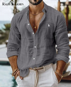 [Esquenta Black Friday] - Camisa R&P Slim Fit 100% Linho