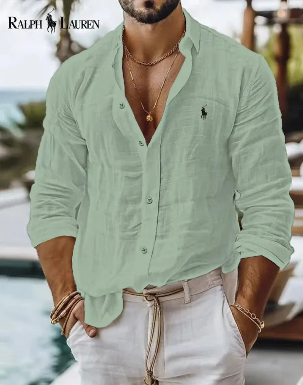 [Esquenta Black Friday] - Camisa R&P Slim Fit 100% Linho